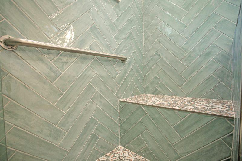 Northridge one-bedroom ADU — walk-in shower with grab bars