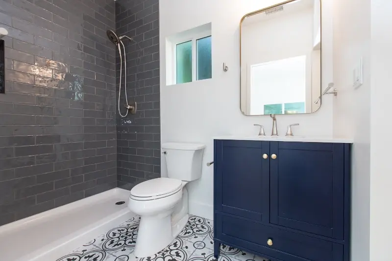 Modern Craftsman ADU — primary bathroom