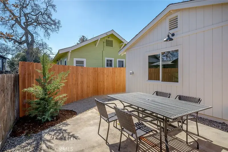 Pasadena farmhouse garage conversion — entry detail