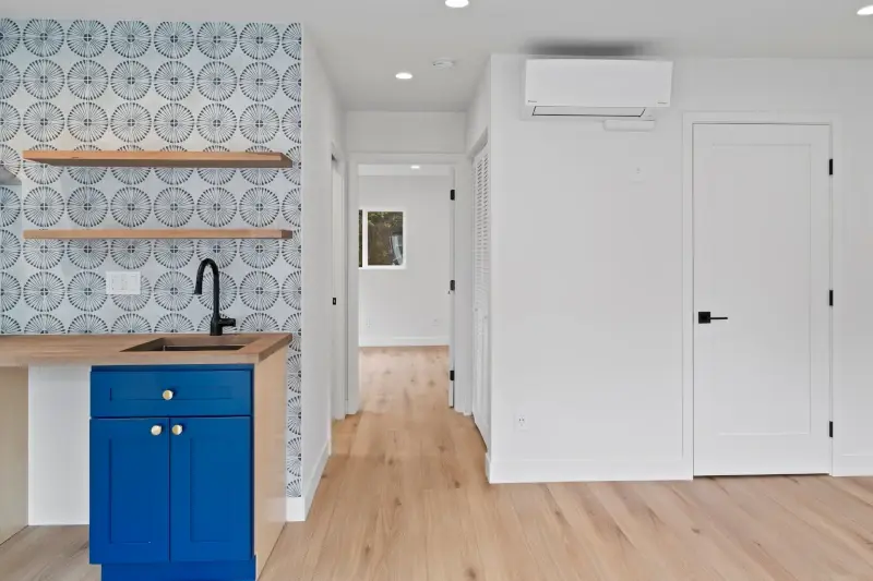 Santa Monica garage conversion — hallway