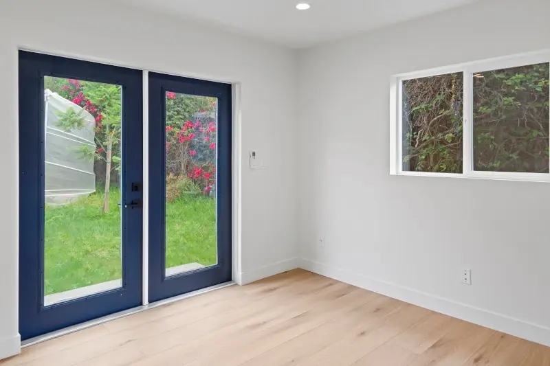 Santa Monica garage conversion — soundproofed office addition