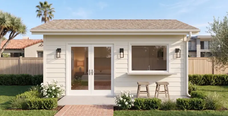1-Car Garage Conversion Plan — CALI ADU Signature garage conversion