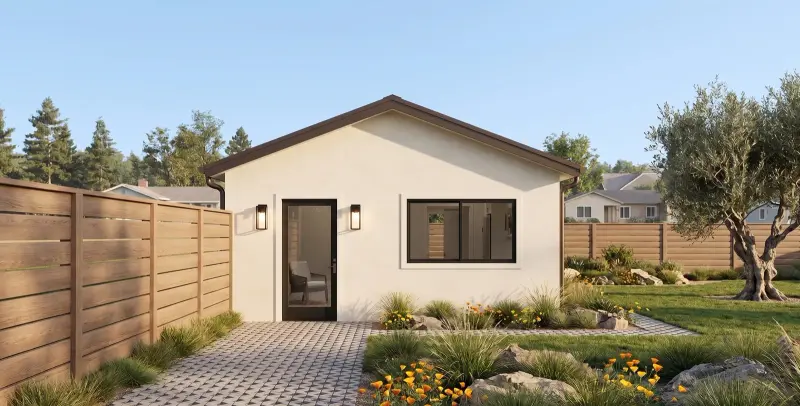 Garage Conversion + Small Addition — CALI ADU Signature garage conversion