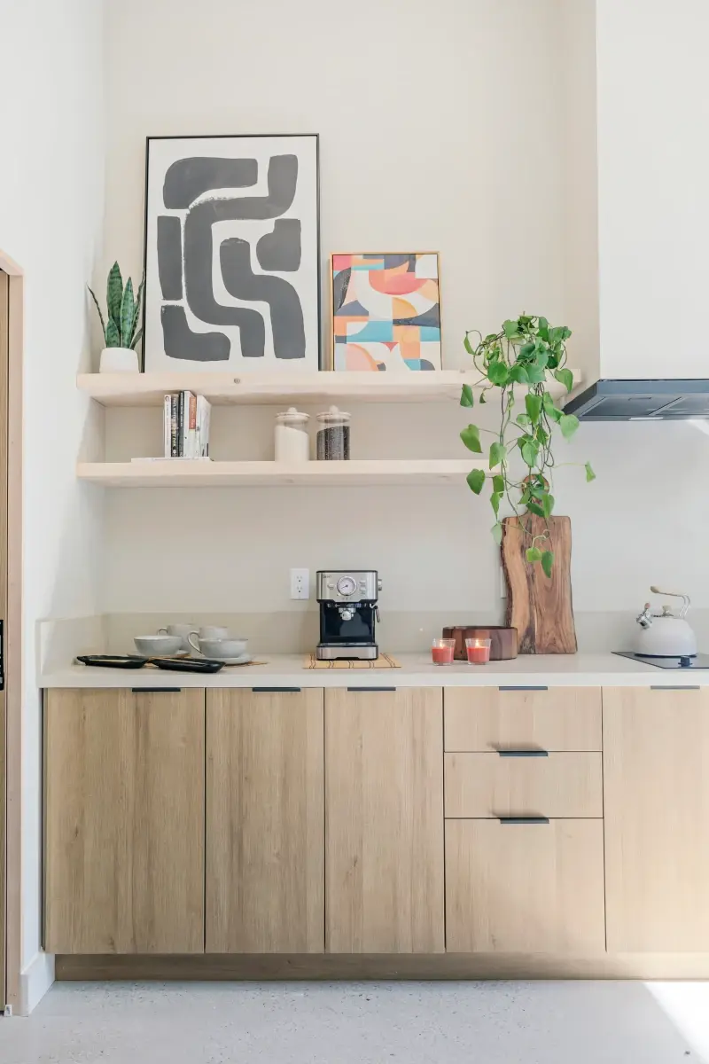 Mid-City shed roof ADU — breakfast bar