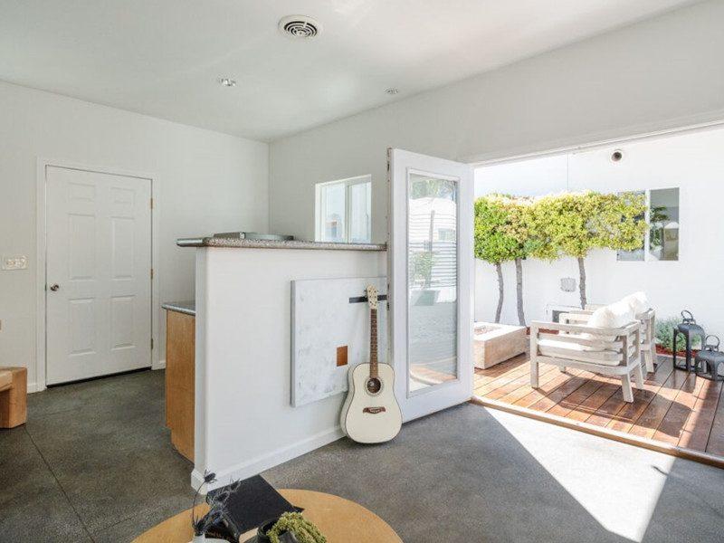 West Adams guest house — living room interior
