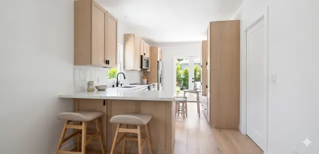 The Fairfax interior — Coastal Bright combination