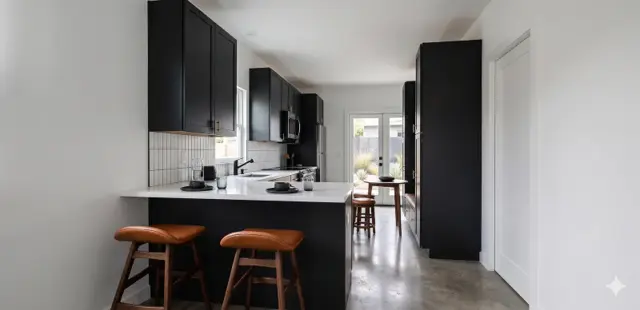 The Fairfax interior — Industrial Modern combination