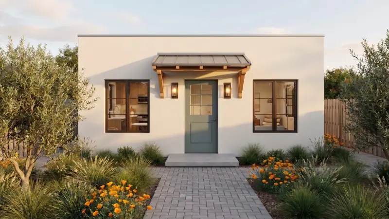 The Laurel Canyon — Two bedrooms. Single story.