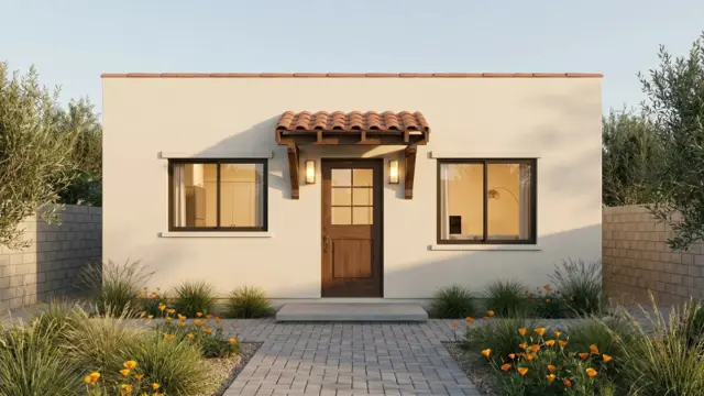 The Lincoln — Spanish Flat Roof exterior configuration