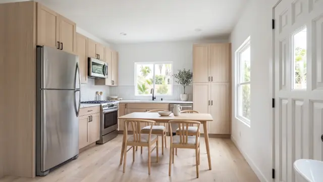 The Melrose interior — Coastal Bright combination