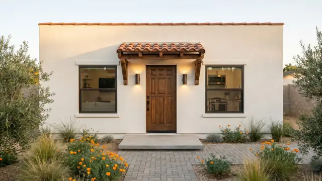 The Melrose — Spanish Flat Roof exterior configuration