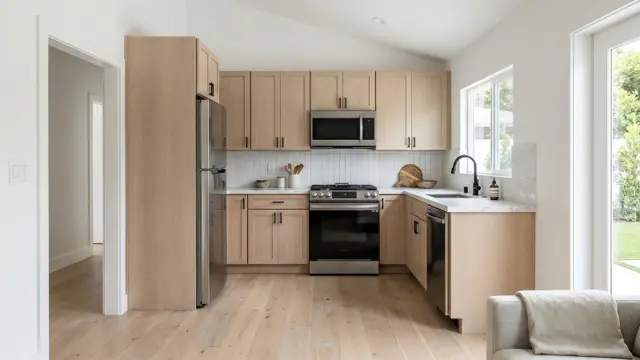 The Westwood interior — Coastal Bright combination