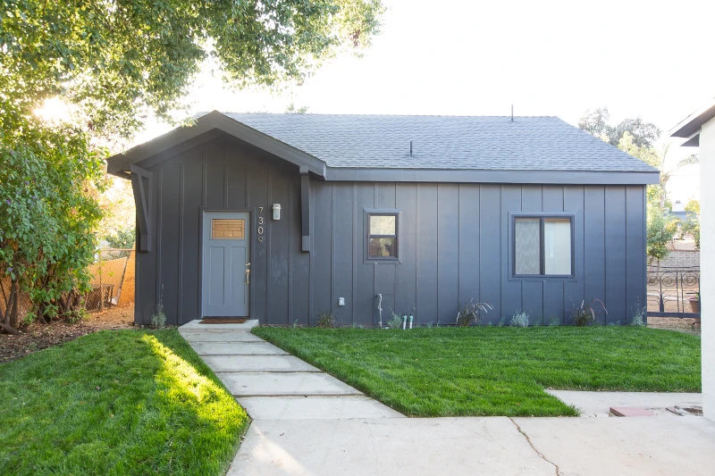 Modern Craftsman ADU — exterior with craftsman-style siding in Reseda