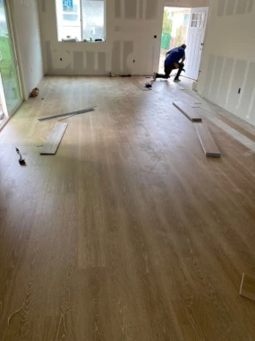 Flooring installation in ADU