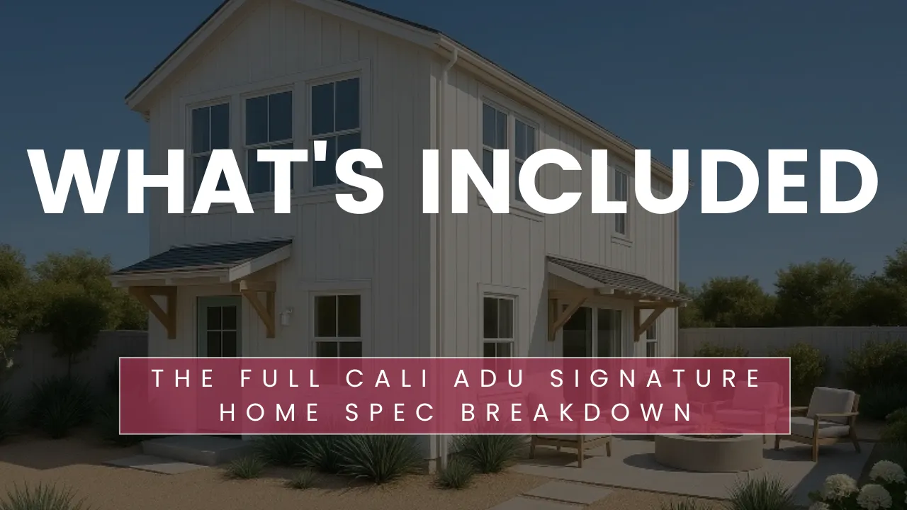 The Culver two-story CALI ADU Signature Home exterior — the spec standard included in every model of the lineup