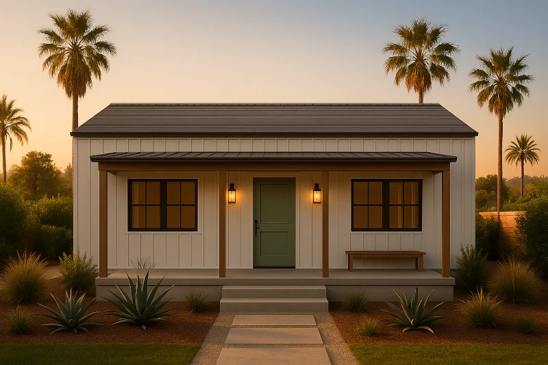 A charming Farmhouse ADU with large front porch in Los Angeles