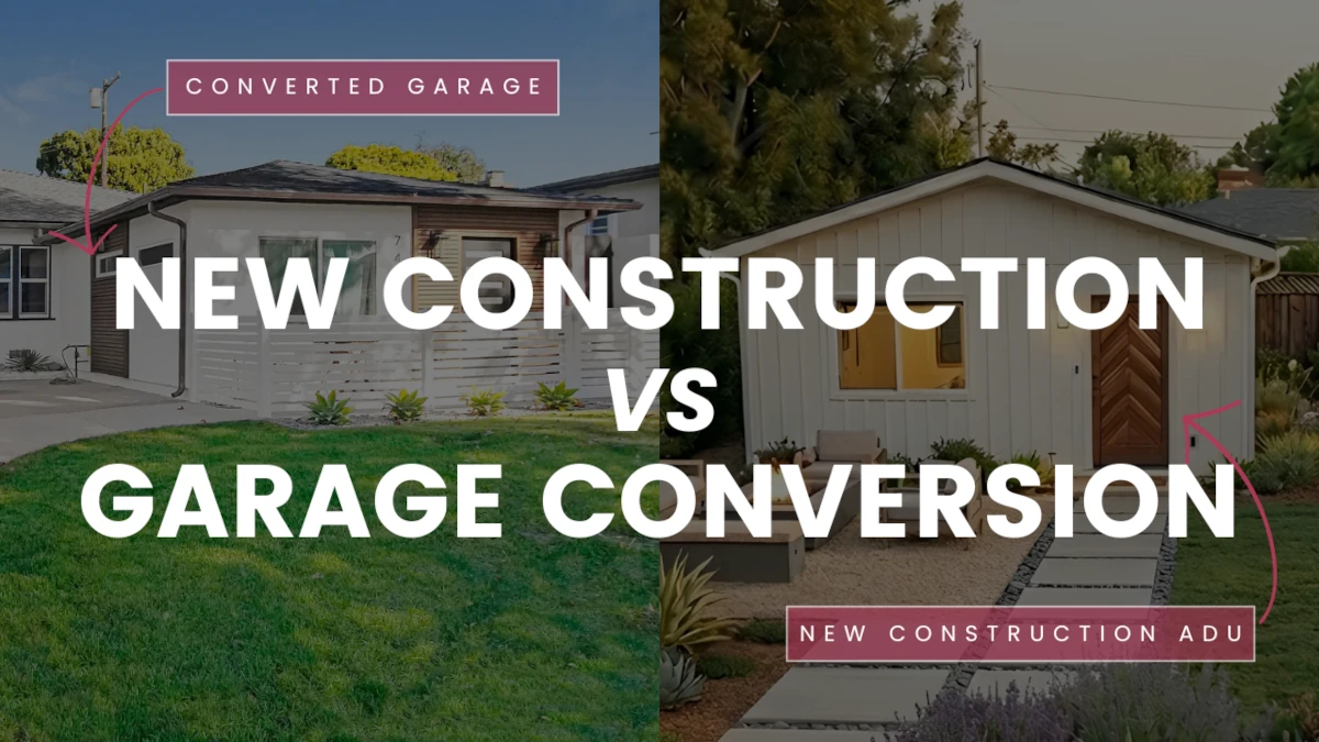 Garage Conversion vs. Detached ADU in LA: Costs & ROI