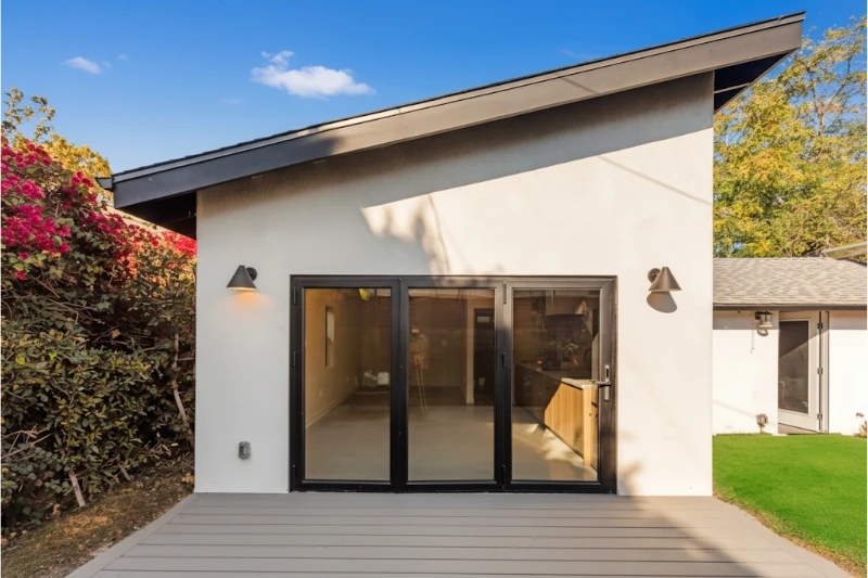 Huge Patio Door on ADU For Natural Light
