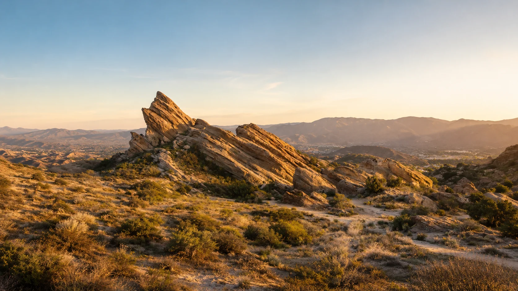 Building an ADU in Santa Clarita, CA — established California Mediterranean residential neighborhood under the San Gabriel Mountains where CALI ADU permits and constructs backyard Signature Home ADUs under SCMC § 17.57.040