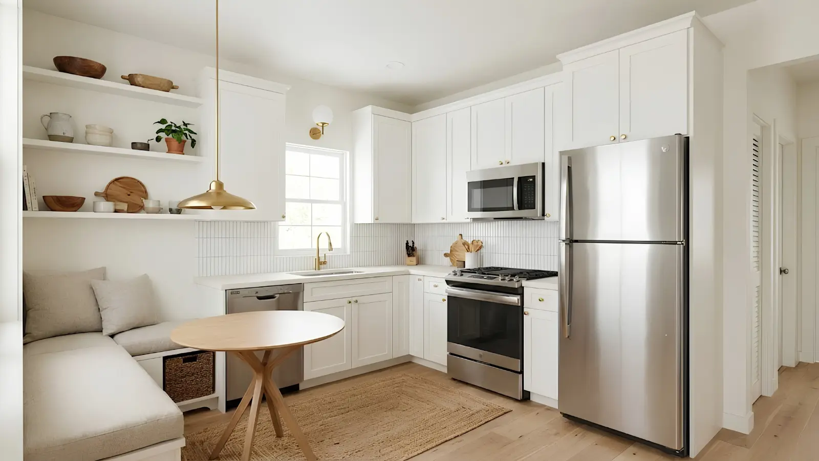 The Laurel Canyon Signature Home ADU kitchen — 660 sqft two-bedroom single-story plan whose traditional gable roof suits the roof-pitch matching standard in LCFMC § 11.33.060(F)(1)