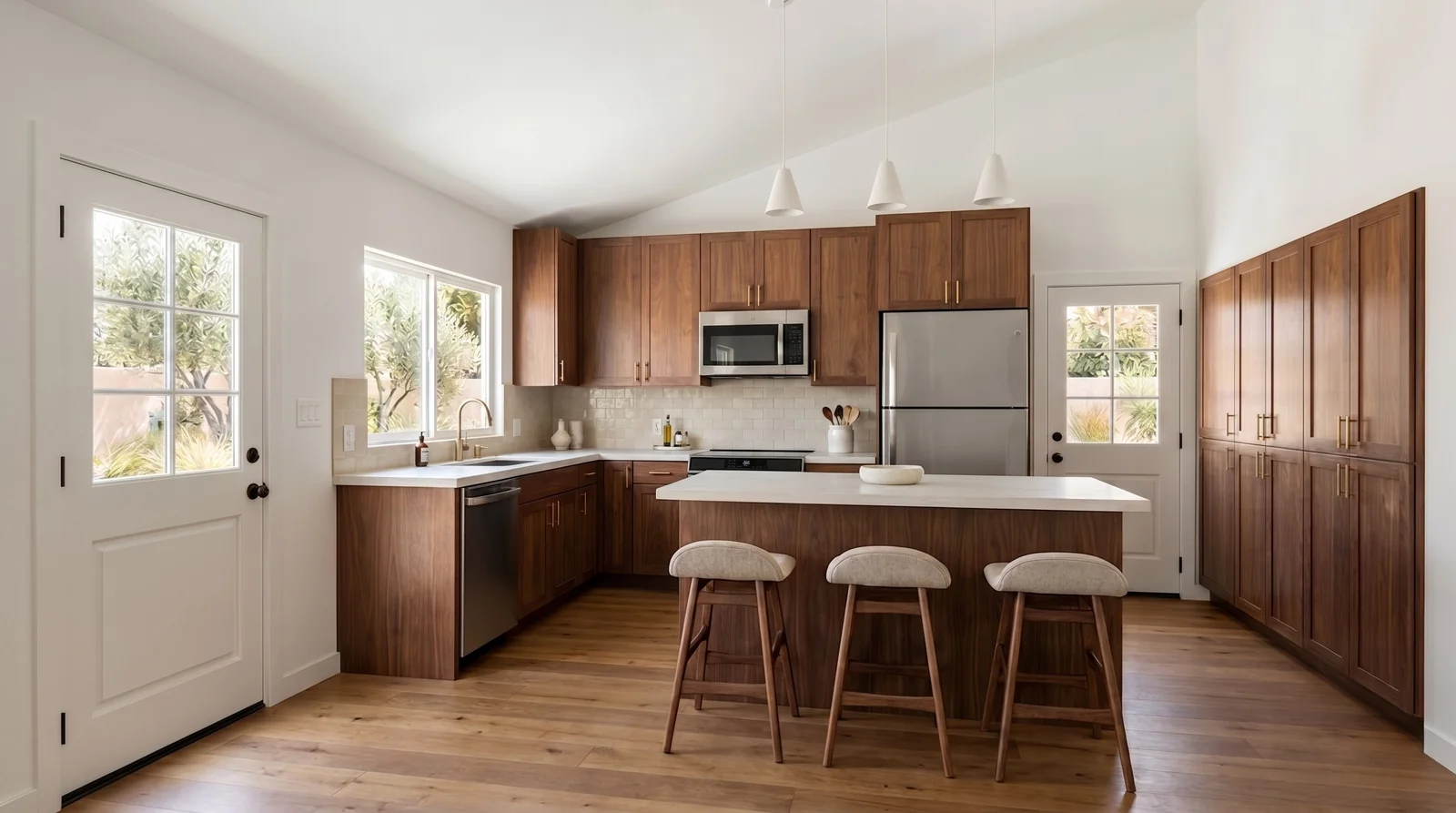 The Lincoln Signature Home ADU kitchen — 3 bedrooms, 1,000 sqft, single story, sized well inside the 1,200 sqft detached cap La Cañada Flintridge sets at LCFMC § 11.33.060(A)(3)