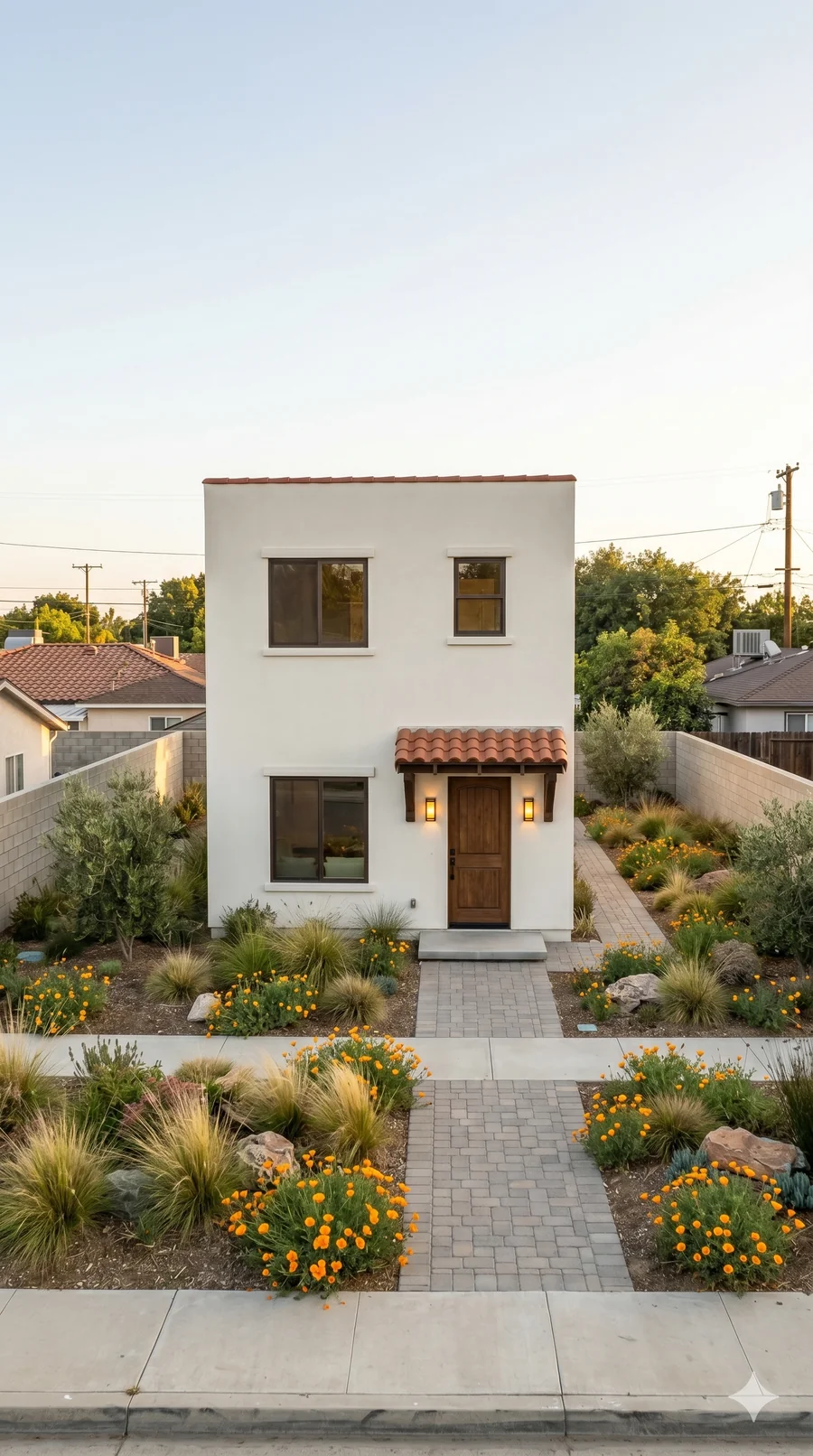 The Venice Signature Home — a 2 BR / 2 BA, 1,080 sqft two-story detached ADU with a Spanish exterior — fits Glendora's 25-ft, two-story detached envelope under Glendora Municipal Code § 21.04.040(C)(2)(i)
