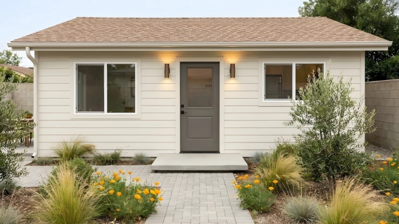 The Westwood — 550 sqft one-bedroom Signature Home in traditional gable variant